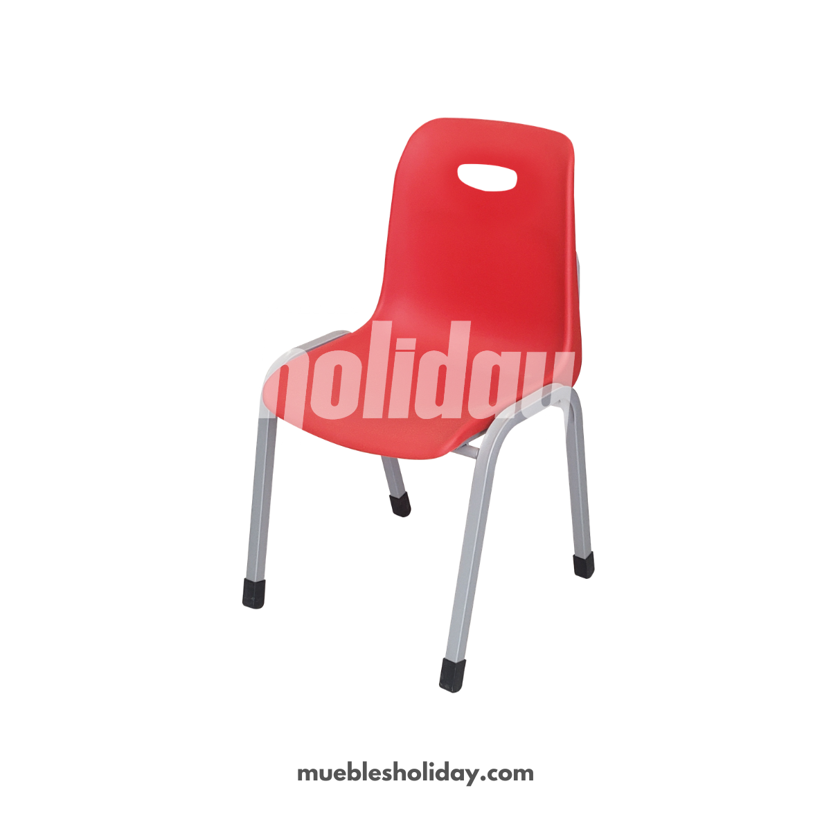 Silla D18 innova rojo - Mobiliario educativo - Muebles Holiday (1)